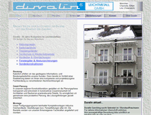 Tablet Screenshot of duralin.de